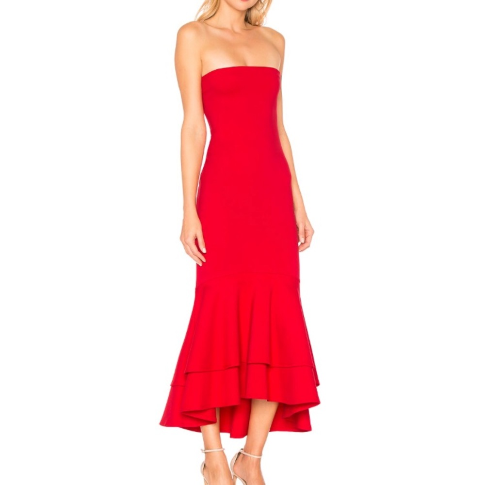 REVOLVE Lovers + Friends Dillion Midi in Poppy